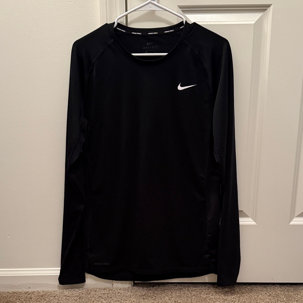 Nike Black Dri-FIT Long Sleeve Top